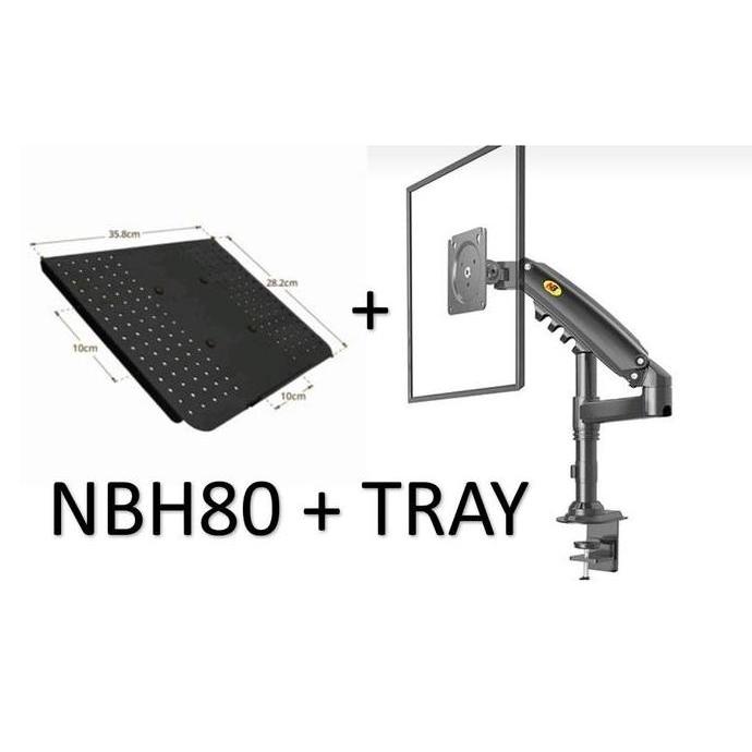 Bracket Monitor NBH 80 Dan Tray laptop