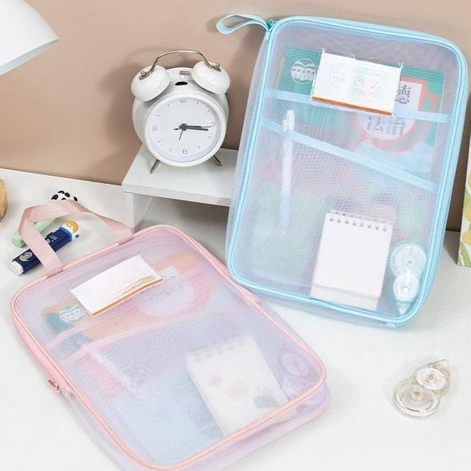 Tas Penyimpanan Dokumen Transparan/Tas Klasifikasi Buku Teks/Tas Subjek Studi/Tas Buku Berkapasitas 