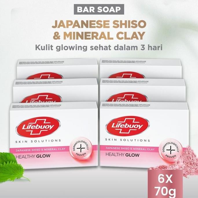MARFIN_KONSIS - LIFEBUOY SABUN BATANG SOAP BAR JAPANESE SHISO 70G X6 PCS