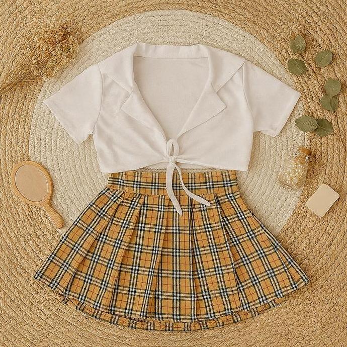 [ Happy Girl Shop ] Kustom Girl Siswa Modern Looks Style Fitting Cosplau Seragam Lingerie Atasan Bas