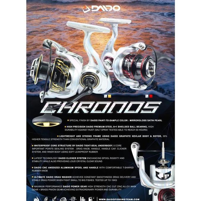 REEL POWER HANDLE DAIDO CHRONOS 800-6000 MURAH