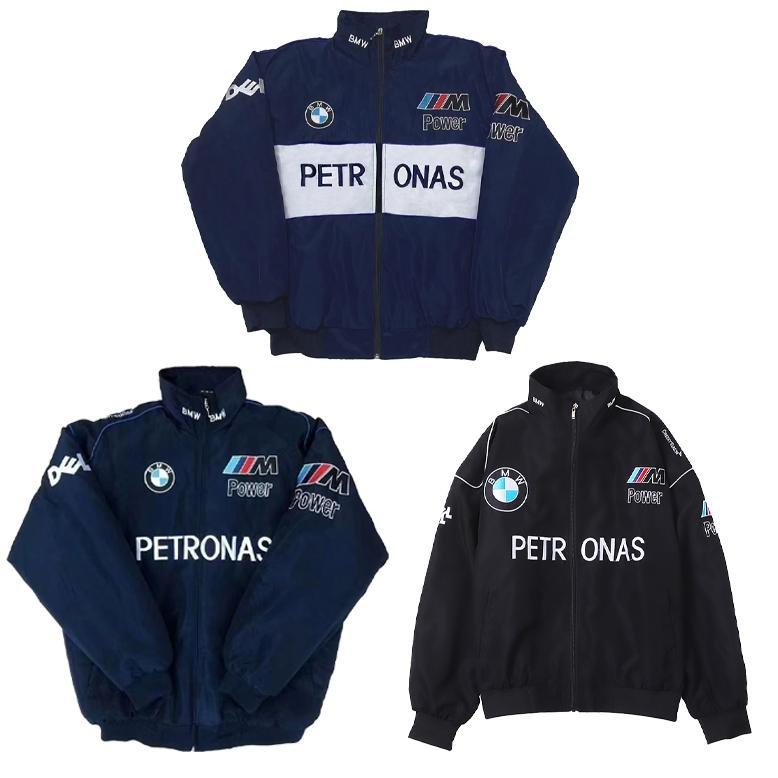garansi [ready stock]jaket racing bordir retro sport ferrari f1 red bull unisex varsity baseball bom