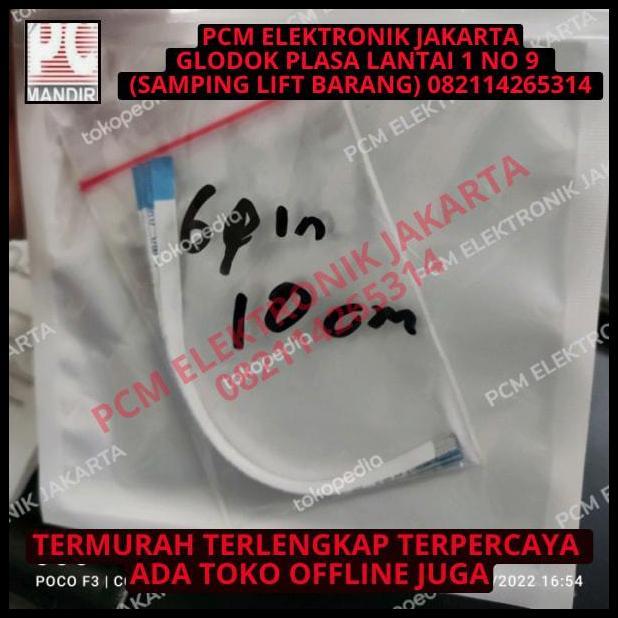DISKON KABEL CABLE TOUCHPAD FLEXIBLE FLEKSIBEL 6PIN 6P 6 PIN 10CM LEBAR 3MM 