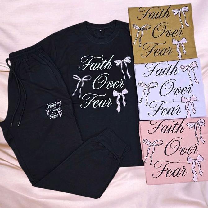 Ginfinik- One Set Joger Wanita Panjang Cotton Premium