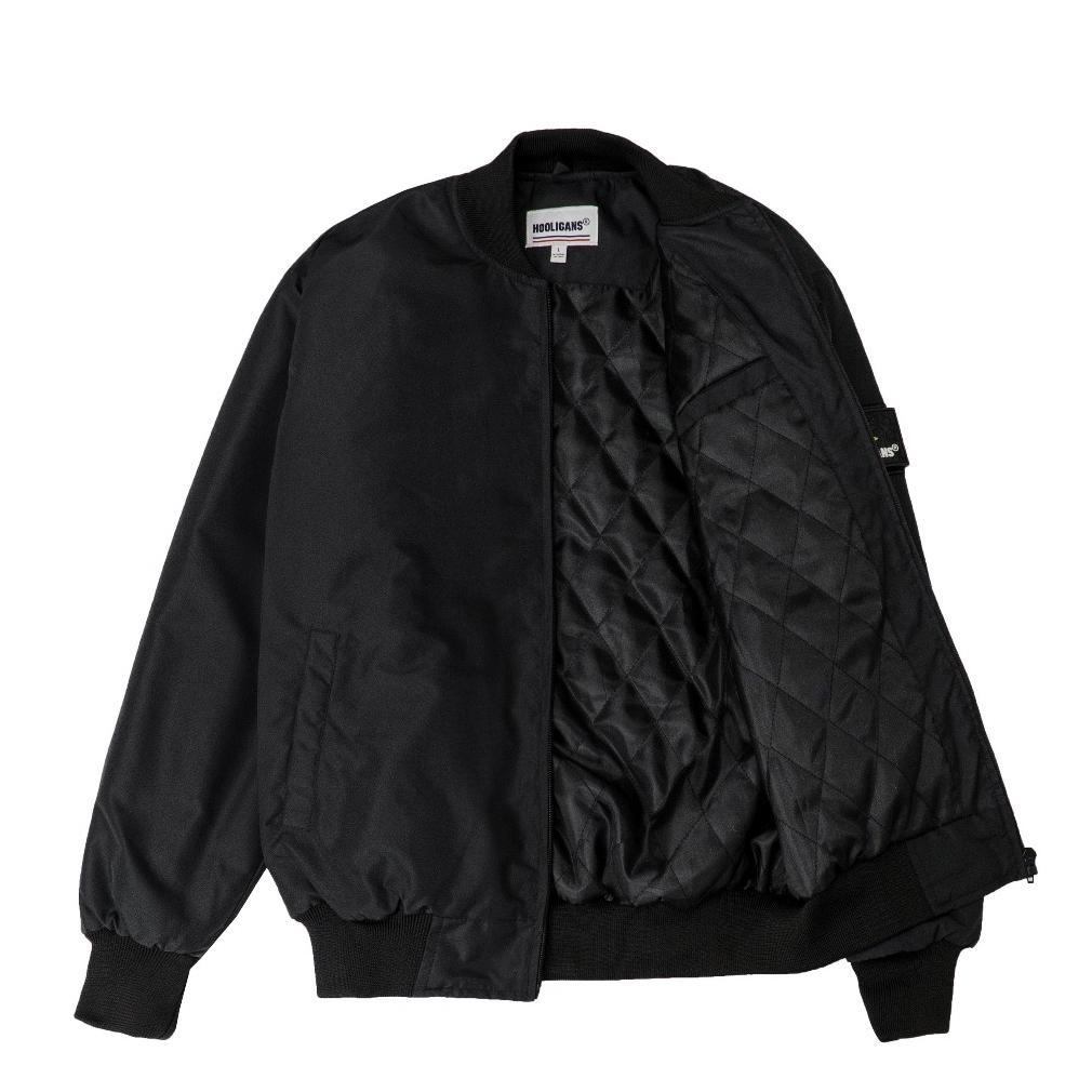EXCLUSIVE HOOLIGANS JACKET BOMBER HUGO BLACK