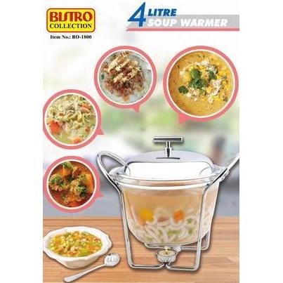 Bistro Collection Soup Warmer / Pemanas sup /Panci kaca sop penghangat