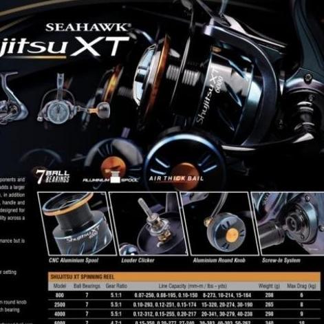 Reel SEAHAWK SHUJITSU XT 800 2500 4000 6000
