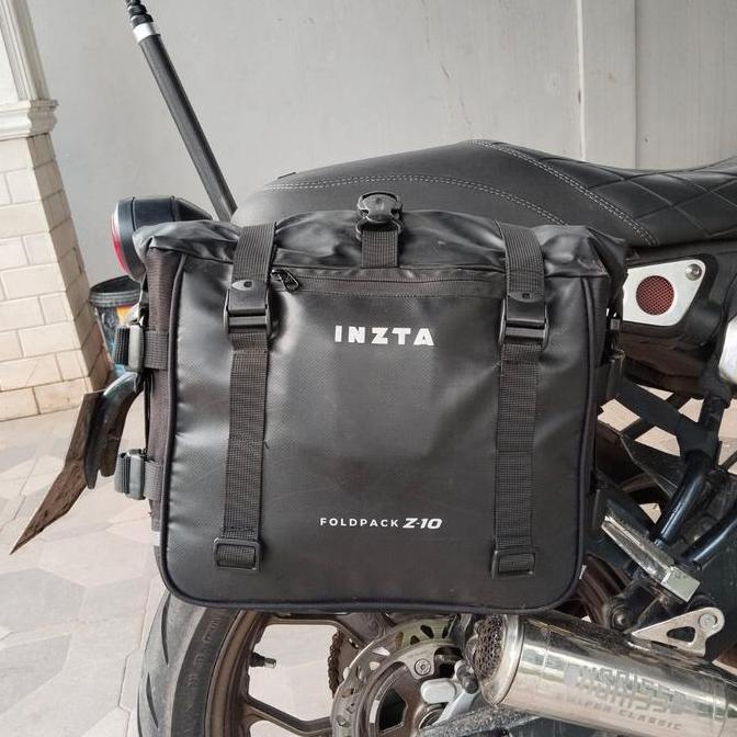 tas touring inzta foldpack, sidebag motor