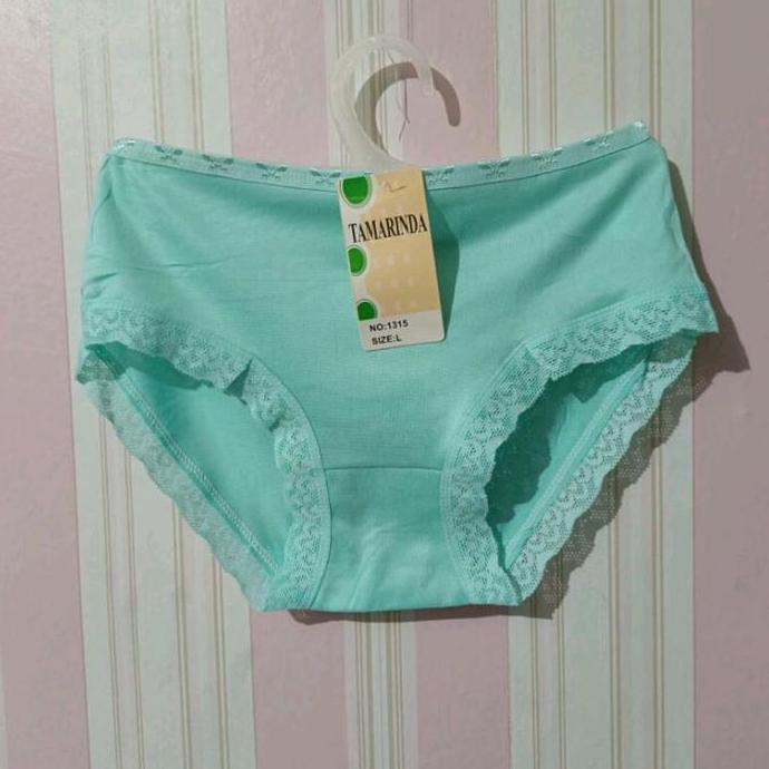 6PCS / Celana Dalam Wanita Renda / CD Tamarinda Renda Katun Lembut Nyaman