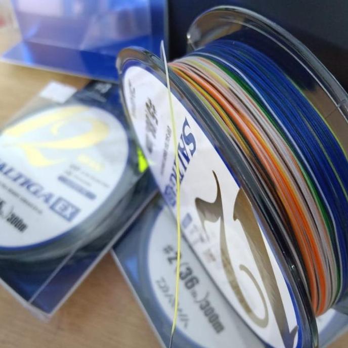 Senar Pancing PE original Daiwa SALTIGA x12 UVF #2 #3 #5 Multi Color
