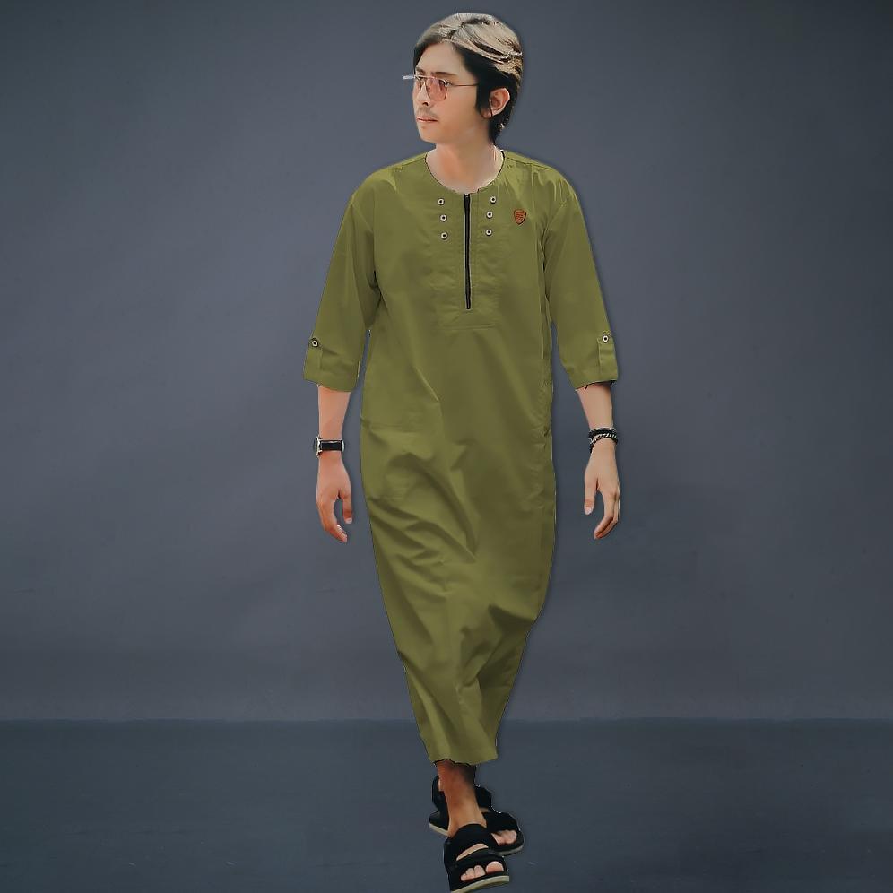 murah kawan muslim - jubah pria dewasa/gamis pria dewasa/jubah gamis pria kawan muslim bahan katun l