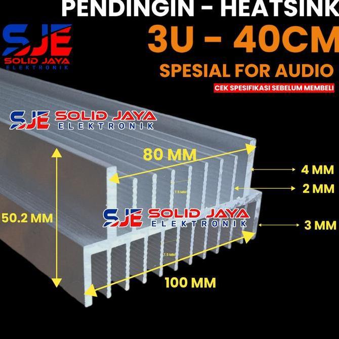 DV387 >> PENDINGIN HEATSINK 3U 40 CM MODEL 21 SIRIP YIROSHI SOCL FOR JBL SOCL OCL AUDIO MK HEATSRINK
