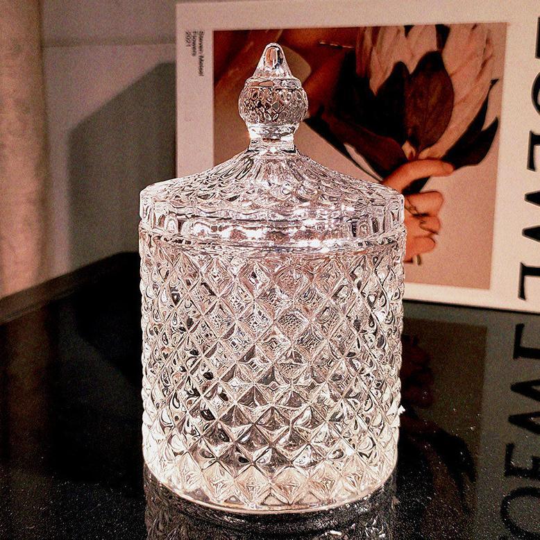 Toples Kaca Kristal Set Mewah Kristal Besar Toples Kaca Jumbo Mewah Kristal Besar