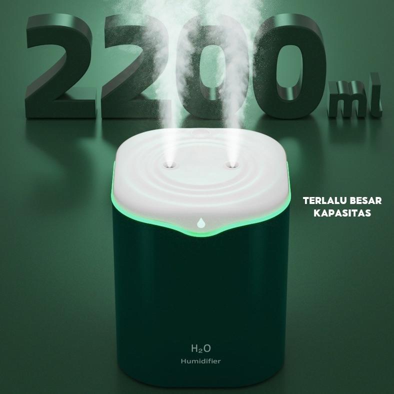 Wuzhi Audio | Mist Humidifier Purifier Motif Rusa Pelembab Udara With LED Light Warna