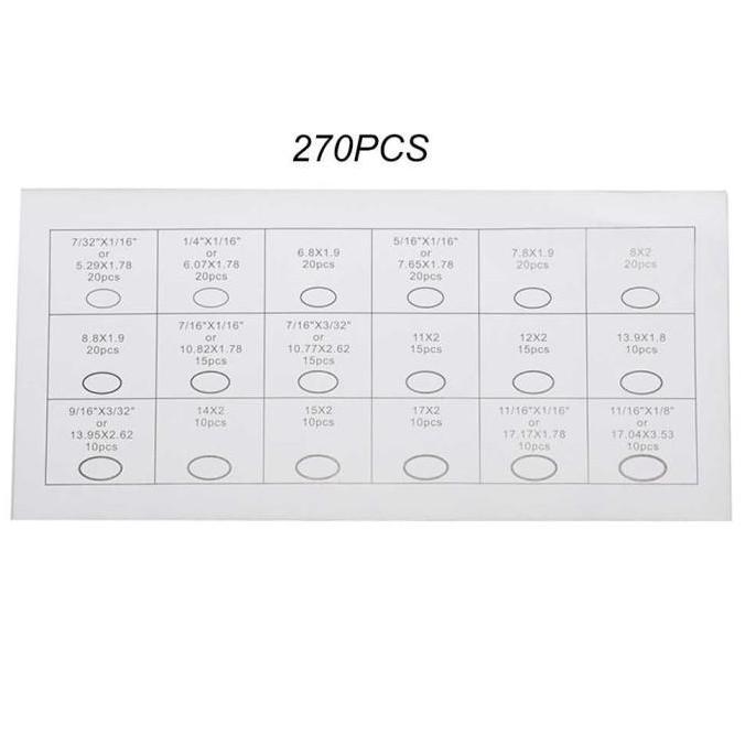 Allthebest- Karet Oring Seal Sil O Ring Rubber Gasket Set Selang Mesin AC Mobil