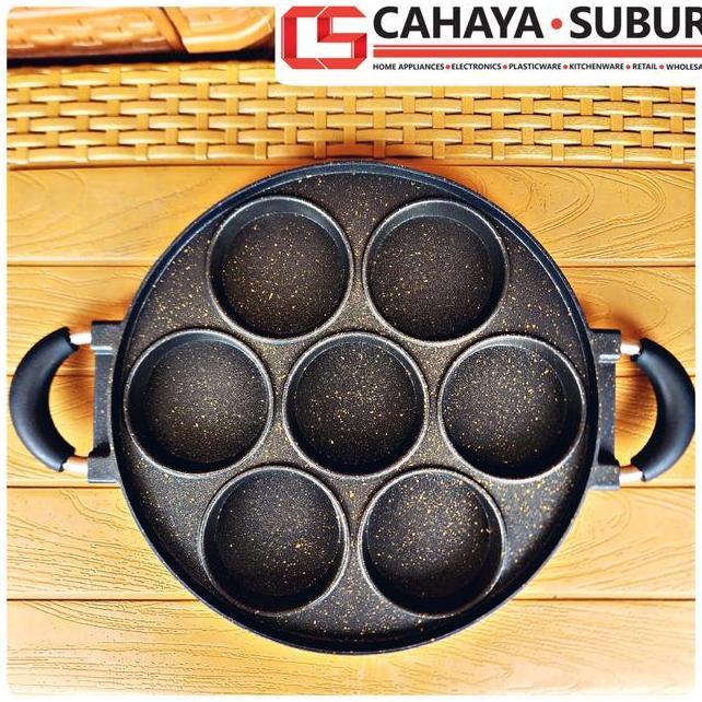 Cetakan Kue Martabak Mini Q2 7 Lubang Cake Pan Kue Lumpur Anti Lengket Kitchenware