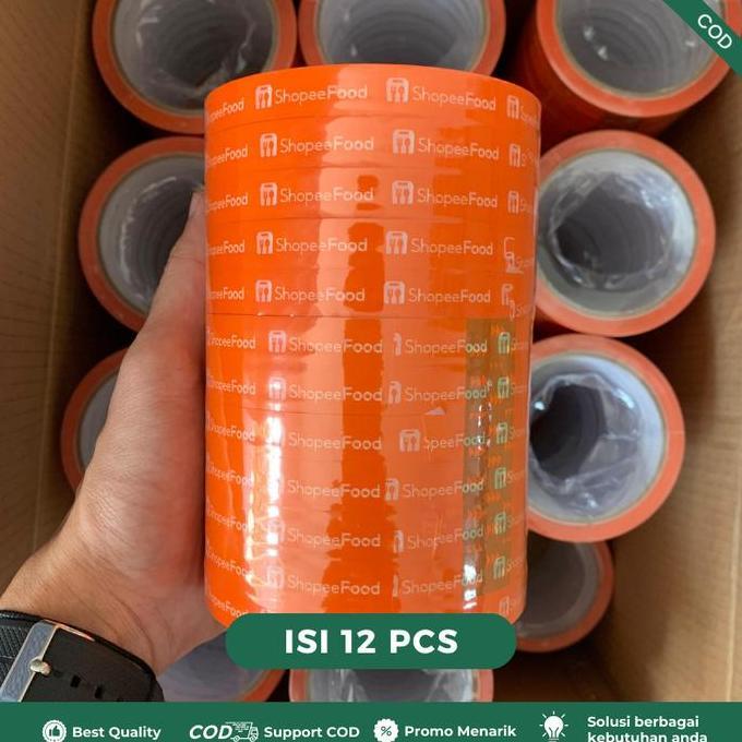 Kp 12 Pcs Lakban Online Food - Lakban Makanan Online Murah Harga Grosir