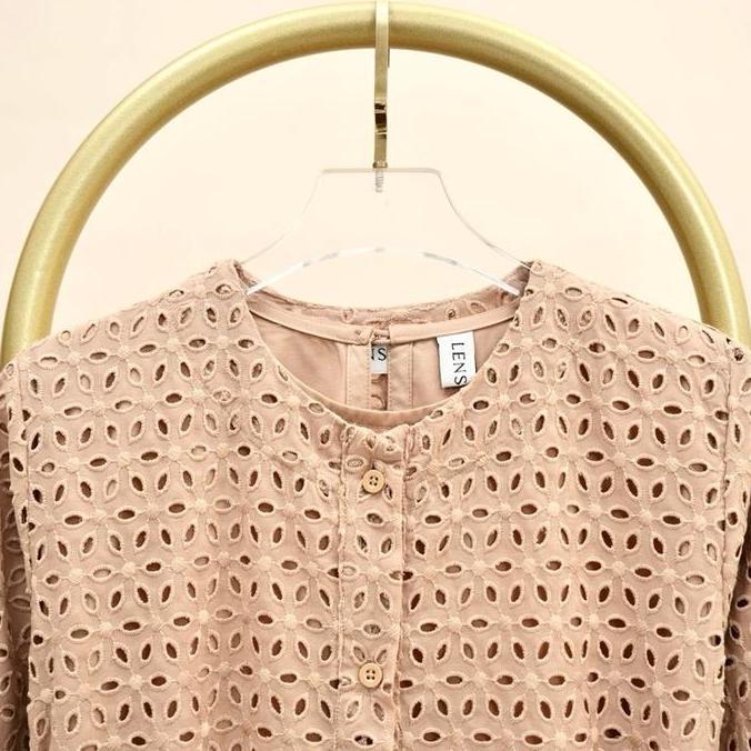 Gamis Wanita Brukat HAWA Coklat