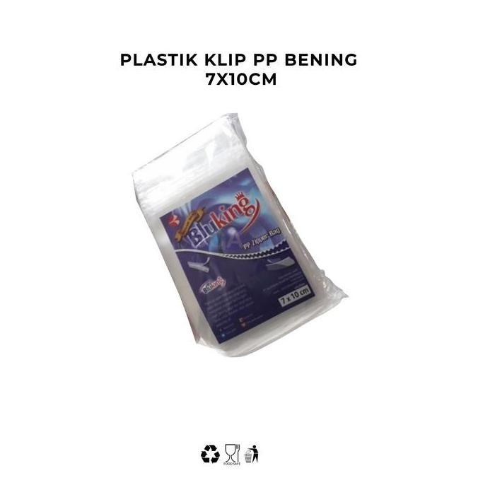 PLASTIK KLIP PP BENING 7X10CM - @ISI 10 PACK - 7 X 10 CM TEBAL 50 MICRON