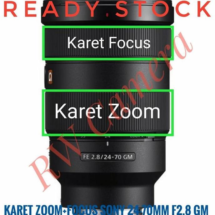 Karet Zoom Focus Lensa Sony 24-70Mm 24-70 Mm F2.8 Gm G Master Fokus Terbatas