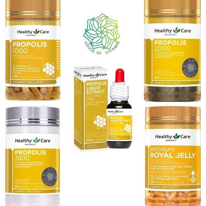 Lansungkirim- Healthy Care Propolis 1000 2000Mg 2000 3800Mg 3800 Mg 200 Capsules Liquid / Royal Jell