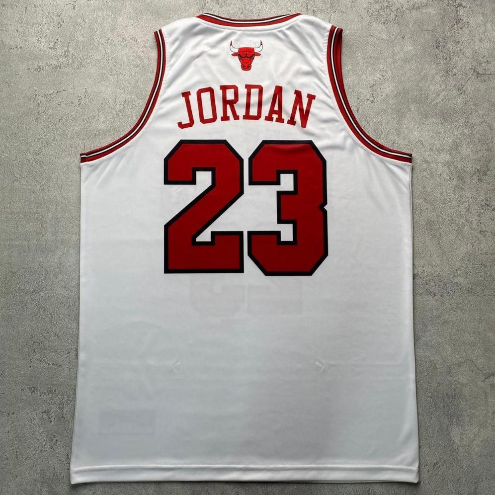 NEW PRODUCT [ORIGINAL] Jersey Jordan Bulls #23 PUTIH WHITE -Swingman Bola Basket  Baju Kaos T-Shirt 