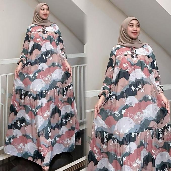 READY STOK SALVINA GAMIS CERUTY MOTIF