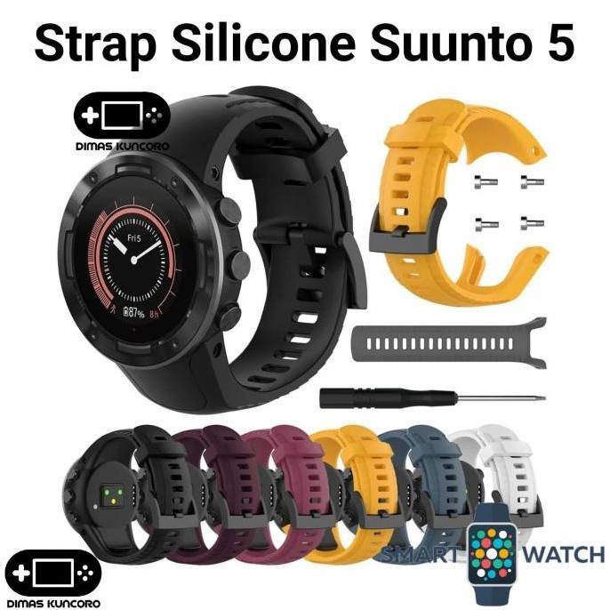 Strap Silicone Suunto 5 silicon tali jam tangan karet smartwatch suunto 5