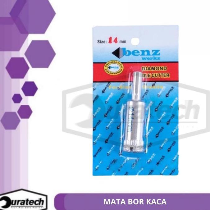 Benz Werkz Mata Bor Kaca 24mm Diamond Hole Cutter Mata Intan Bor Kaca Ideal untuk Keramik atau Kaca 