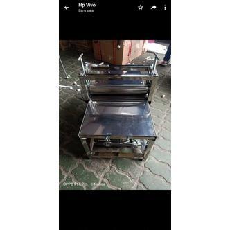 [RY] Mesin Pemipih Penipis Pastry Full Stainless Adonan Manual