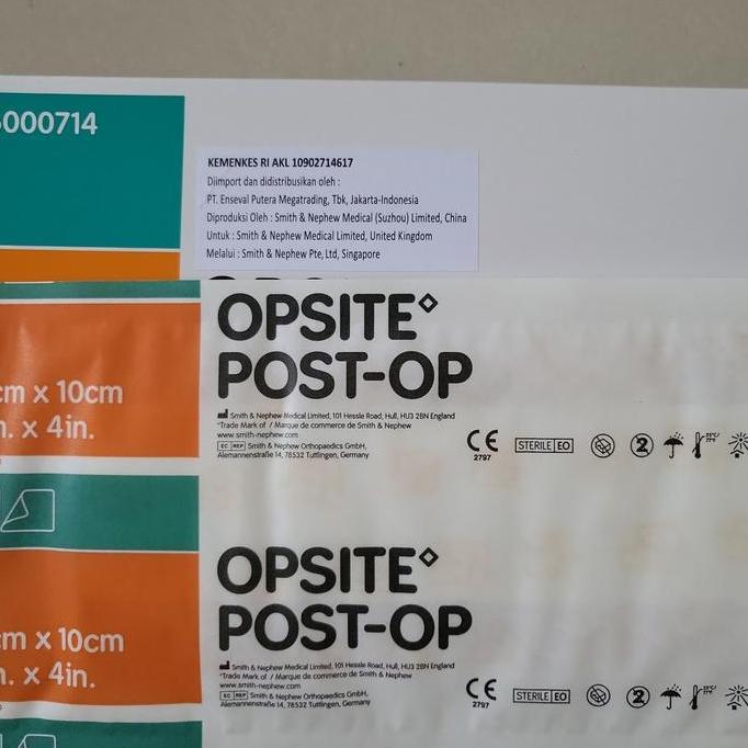 Medikit- Opsite 25Cm X 10Cm / Opsite Post-Op 25Cm X 10Cm / Plester Anti Air