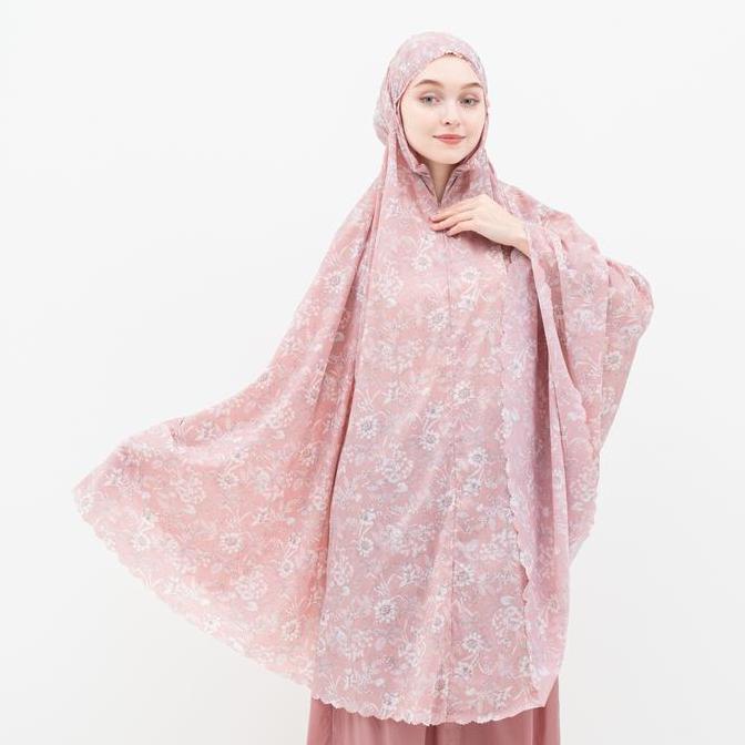 Karita - Mukena Traveling Motif Ammera 2in1 Label Karita Bahan Parasut Doff Korea Premium Dilipat Ke