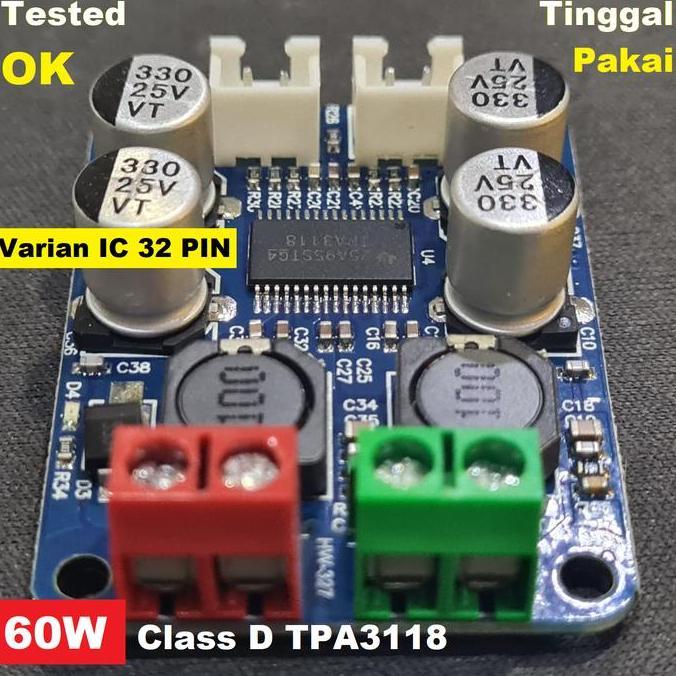 Bisakoya- Tpa3118D2 Tpa3118 Class D Hifi Subwoofer Digital Power Mono Amplifier