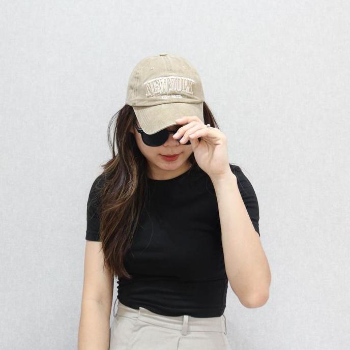 Papipapu- Haechan Topi Dewasa Baseball  Style Visor Pendek Topi Pria Dan Wanita Bahan Cotton Jeans K