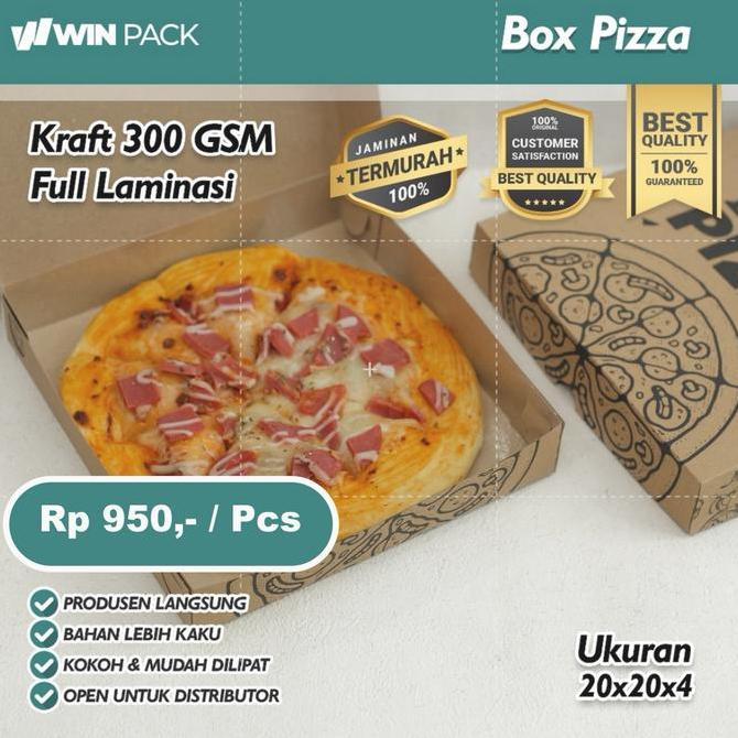Kardus Pizza | Box Pizza | Dus Pizza | Full Laminasi | 20X20