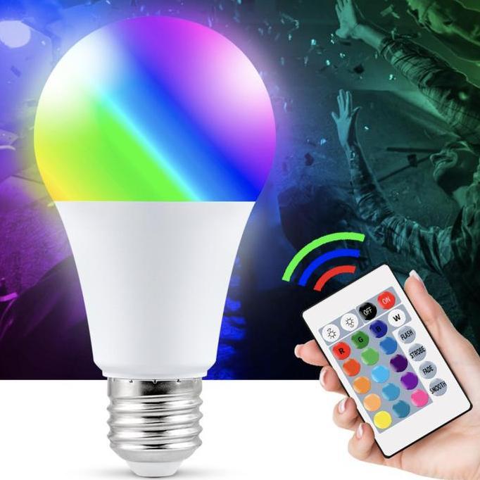 Lightfast- Lampu Bohlam Led Smart Rgb E27 Bulb 5W Bholam Bolam Softbox Remote