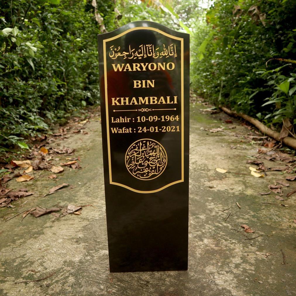 [HX] Rumah Nisan - Batu Nisan Makam Patok Granit - Packing Kayu