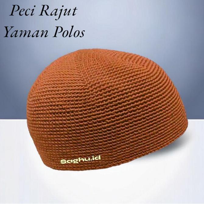 Bagusbanget- Peci Yaman Rajut Polos Dewasa Warna Lengkap Handmade Volt 2 Kopiah Muslim Nyaman Lokal 