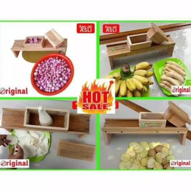 Jual Alat Pengiris / Bawang merah / onion slicer kayu