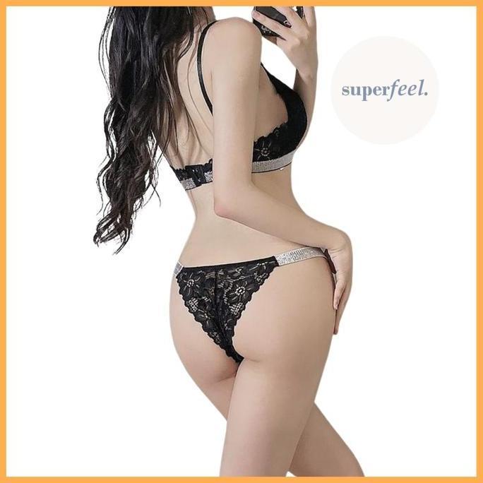Grosir Sfl 1 Set Pakaian Dalam Brokat Katun Bra Dan Cd Kolor Bh Celana Dalam Satu Set Sepasang Seras