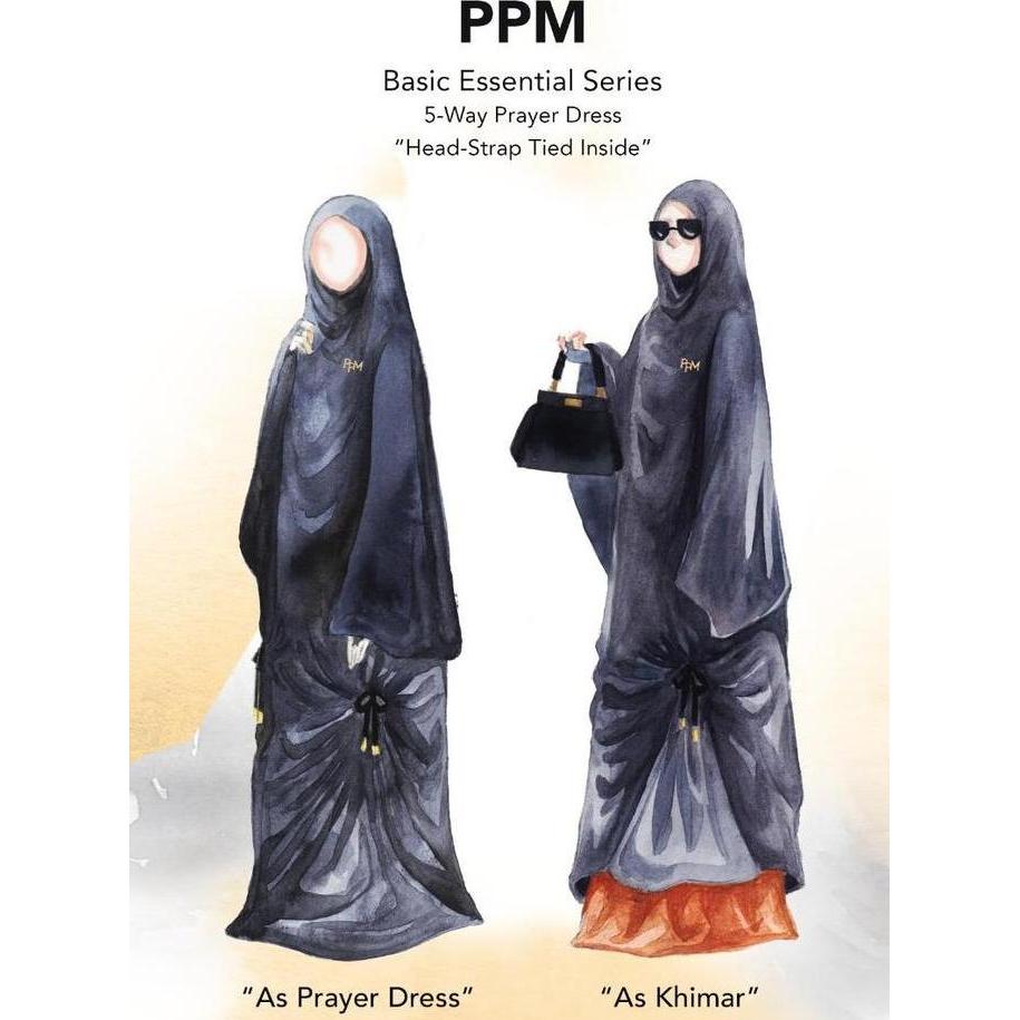 Premium Prayer Mat - Mukena Premium Silk Polyster (Polos) - Mukena Terusan - Mukena Multifungsi - Mu