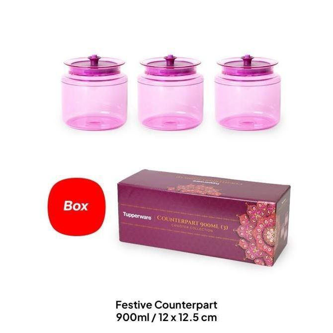 TUPPERWARE Counterpart 900mL 3pcs Toples Original