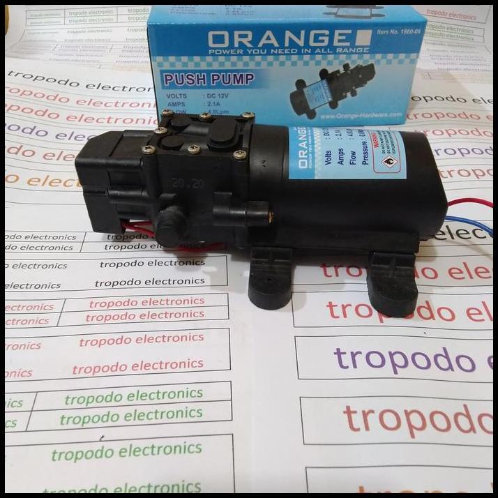 DISKON POMPA DC 12V ORANGE MESIN CUCI MESIN SPRAYER MOBIL DAN DESINFEKTAN 