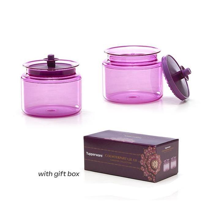 Tupperware counterpart 1,2ltr toples kue crystal Original