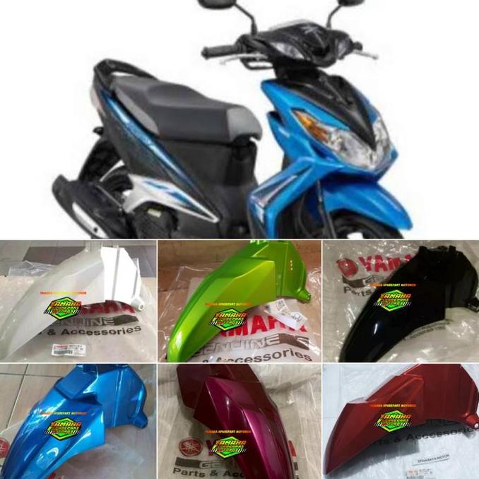 Spakbor depan XEON KARBU, XEON RC PUTIH ASLI YAMAHA