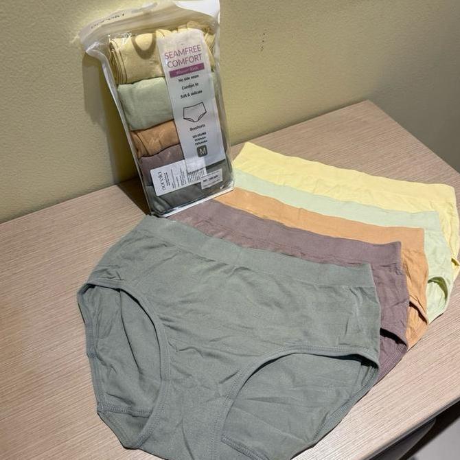 Promo Sorella Saver Pack Isi 5 Pcs Boxshorts Panty Seamfree Comfort No Side Seam S25-051083 Celana D