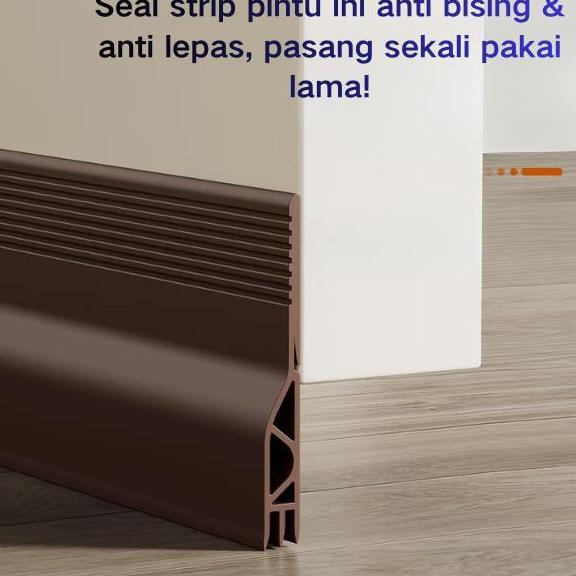 QUANZAX penghalang pintu bawah Seal Strip Pintu Satu Sisi Anti Serangga Anti Angin - Cocok Semua Pin