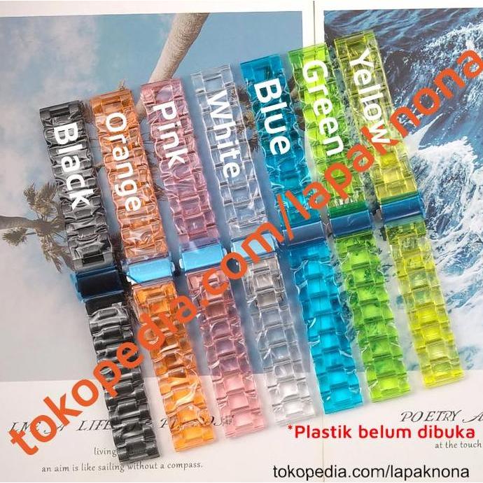 20mm TRANSPARENT RESIN Strap Garmin Venu SQ 2 Plus Forerunner 570 - 42mm 165 245 645 55 Music Approa