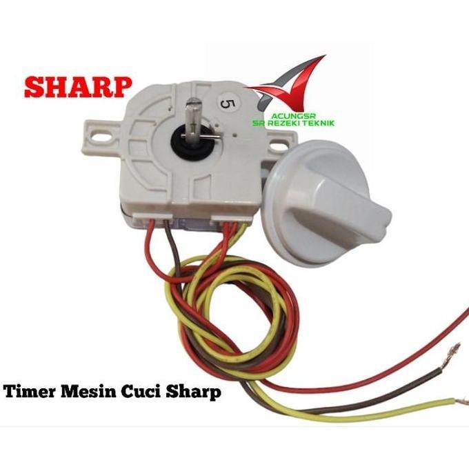 Allthebest- Timer Mesin Cuci Sharp ES-T65M / Timer 3 Kabel + Knop