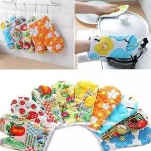 Allthebest- Sarung Tangan Set Cempal 2in1 Anti Panas / Sarung Tangan Cempal Microwave Anti Panas [JY